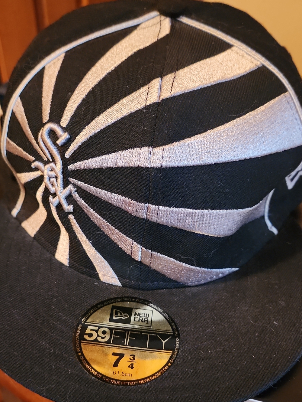 Chicago White Sox 59FIFITY Black and Silver Fitted Cap